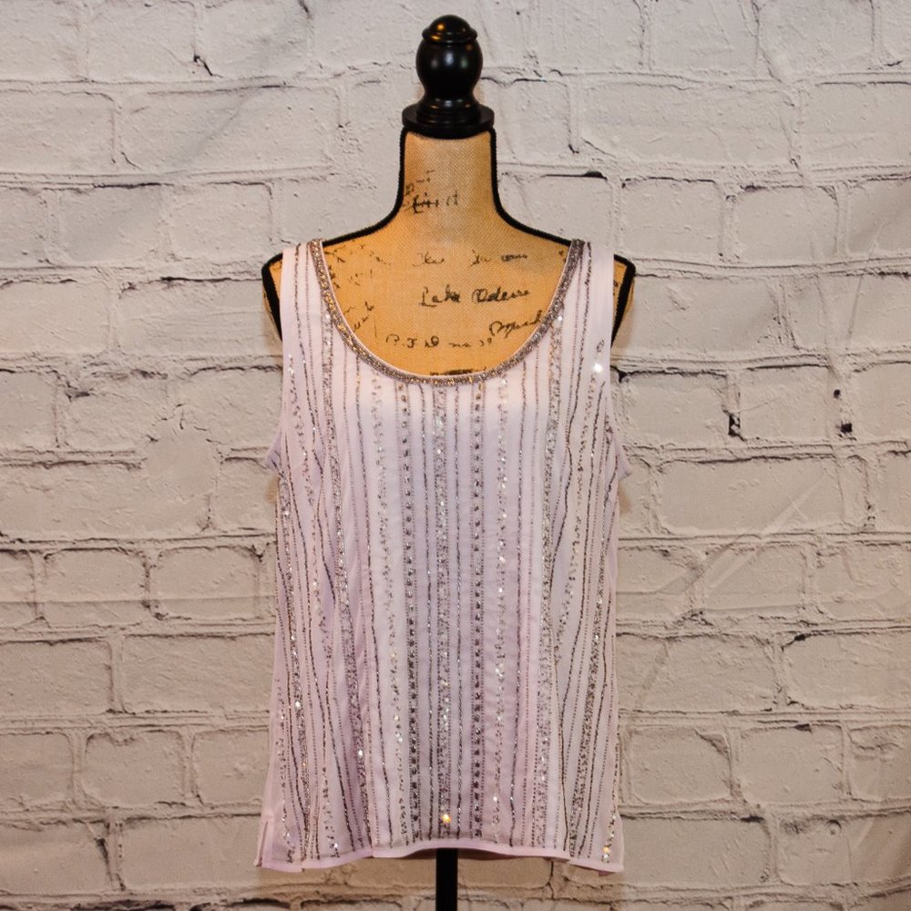 White House Black Market (WHBM) Sparkly Sleevless Top